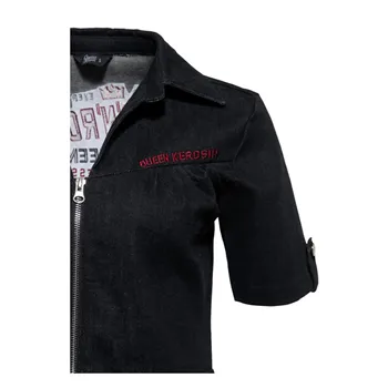 cafe 4 racer - Queen Kerosin Rock N Roll Rebel Queens retro denim dress bla - KING KEROSIN Dress 