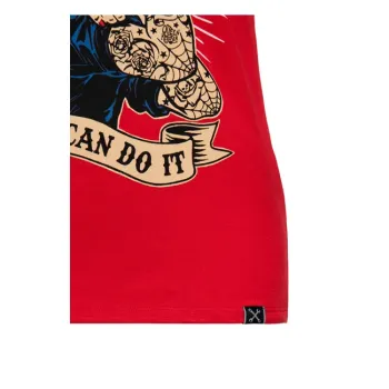 cafe 4 racer - Queen Kerosin We Can Do It t-shirt red - KING KEROSIN T-Shirts 