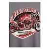 cafe 4 racer - King Kerosin Bobber Garážové tričko oceľovo sivé - KING KEROSIN Tričká 