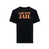 cafe 4 racer - King Kerosin County Jail t-shirt black - KING KEROSIN Trička 