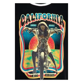 cafe 4 racer - King Kerosin California t-shirt black - KING KEROSIN Tričká 