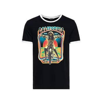 cafe 4 racer - King Kerosin California t-shirt black - KING KEROSIN Tričká 