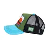 cafe 4 racer - King Kerosin California cap blue & green - KING KEROSIN Kšiltovky 