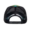cafe 4 racer - King Kerosin California cap blue & green - KING KEROSIN Kšiltovky 