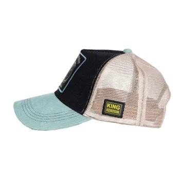 cafe 4 racer - King Kerosin Unleash Spirit cap black & blue - KING KEROSIN Caps 