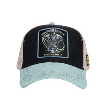 cafe 4 racer - King Kerosin Unleash Spirit cap black & blue - KING KEROSIN Caps 