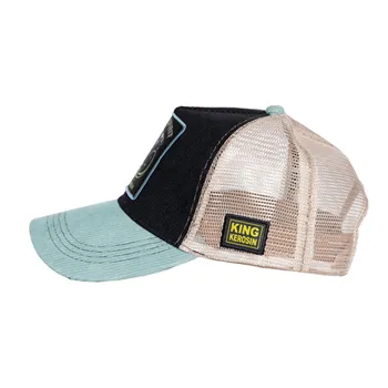 cafe 4 racer - King Kerosin Unleash Spirit cap black & blue - KING KEROSIN Caps 