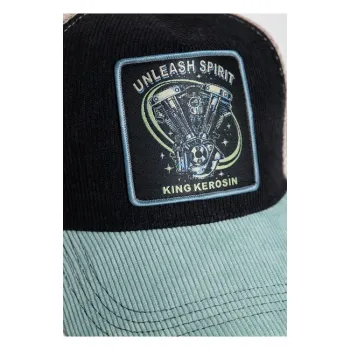 cafe 4 racer - King Kerosin Unleash Spirit cap black & blue - KING KEROSIN Caps 