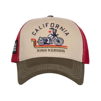 cafe 4 racer - King Kerosin Ride Free live Free cap off white  - KING KEROSIN Šiltovka 