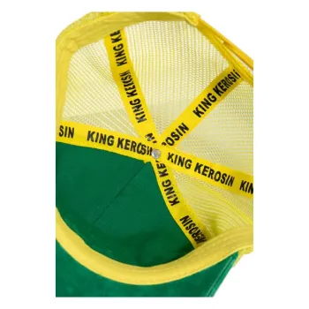cafe 4 racer - King Kerosin Garage Built cap green & yellow - KING KEROSIN Caps 