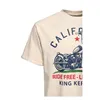 cafe 4 racer - King Kerosin California t-shirt ecru - KING KEROSIN Trička 
