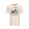 cafe 4 racer - King Kerosin California t-shirt ecru - KING KEROSIN Trička 