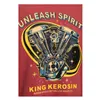 cafe 4 racer - King Kerosin Unleash Spirit t-shirt Burgundy - KING KEROSIN Trička 