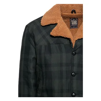 cafe 4 racer - King Kerosin Karo Jacket black/olive - KING KEROSIN Jackets 