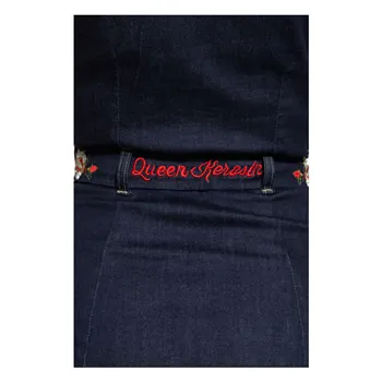 cafe 4 racer - Queen Kerosin Swing Denim dress dark blue - KING KEROSIN Dress 