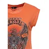 cafe 4 racer - Queen Kerosin Wild & Free t-shirt harvest pumpkin - KING KEROSIN Trička 