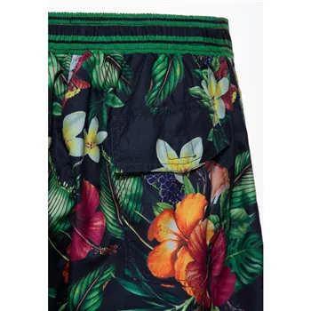 cafe 4 racer - King Kerosin Tropcial flowers swim short - KING KEROSIN Kraťasy na plávanie 