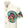 cafe 4 racer - King Kerosin Acapulco hawaii shirt off white - KING KEROSIN Šiltovka 