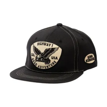 cafe 4 racer - King Kerosin Acer Recer cap black/blue - KING KEROSIN Šiltovka 