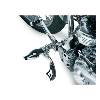 cafe 4 racer - Kuryakyn, nášlapné kolíky Flamin Switchblade. Chromované - KURYAKYN Stupačky 