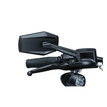 cafe 4 racer - Aluminum Matte Black Mirror For Harley - Highway Hawk Standard mirrors 