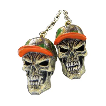 cafe 4 racer - Dangler Hunter Skull - LETHAL THREAT Key Chain 