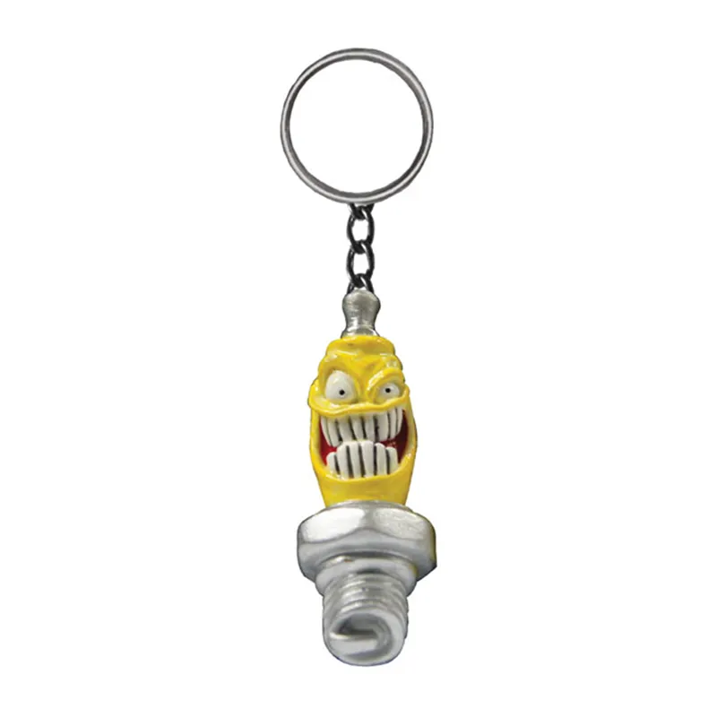 cafe 4 racer - Lethal Threat, key chain Mr Sparky Plug - LETHAL THREAT Key Chain 