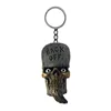 cafe 4 racer - Lethal Threat, key chain Back Off Skull Head - LETHAL THREAT Key Chain 