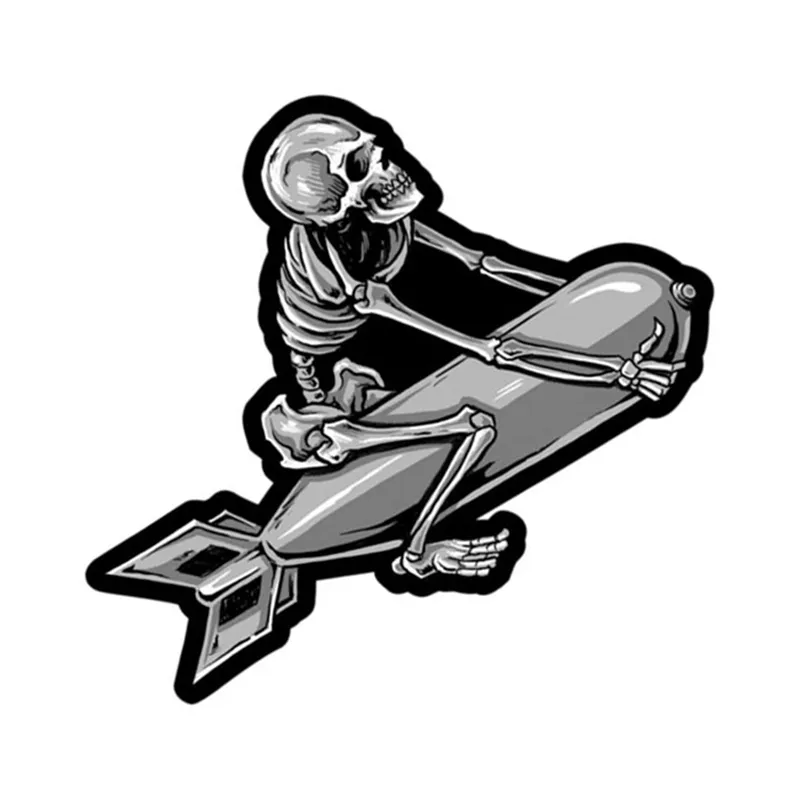 cafe 4 racer - Skeleton Bomber nášivka - LETHAL THREAT Nášivky 