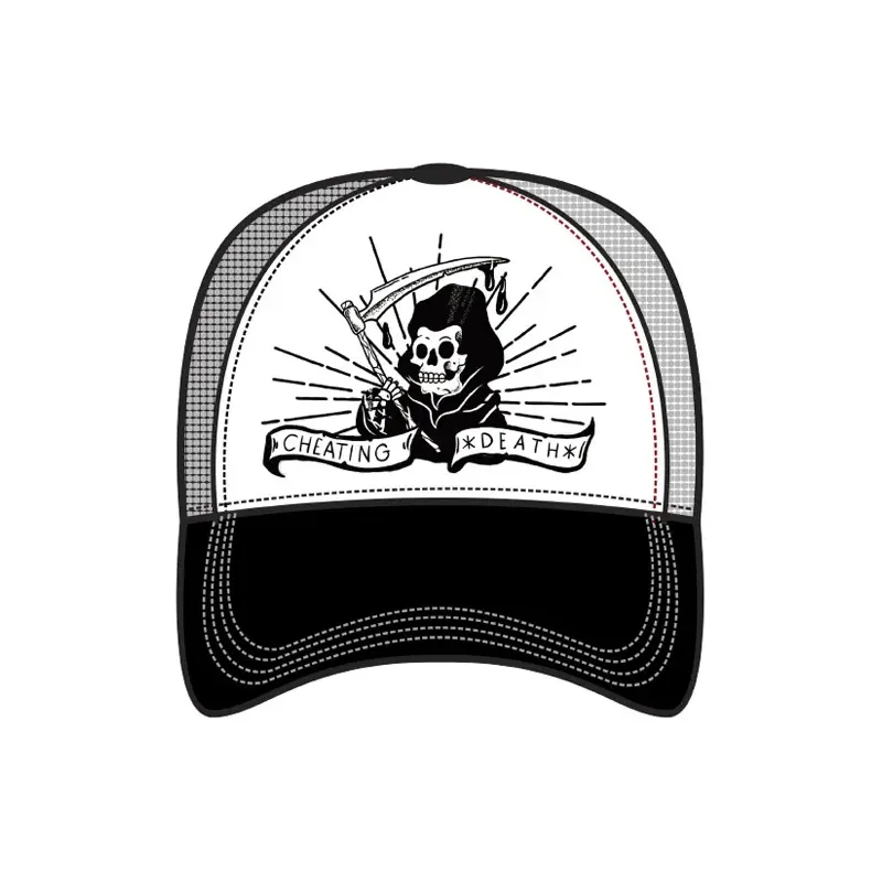 cafe 4 racer - LT, MENS TRUCKER HAT CHEATING DEATH - LETHAL THREAT Caps 