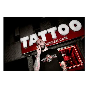 Lethal Threat Tričko Tattooed and Trashed černé