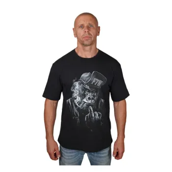 cafe 4 racer - Tričko King Kerosin El Caballero čierne - KING KEROSIN Tričká 