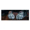 cafe 4 racer - Lethal Threat Tattoo gloves black white - LETHAL THREAT Gloves 