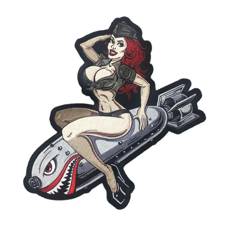 cafe 4 racer - Lethal Threat Bombs away nášivka s pin-up motivem - LETHAL THREAT Nášivky 