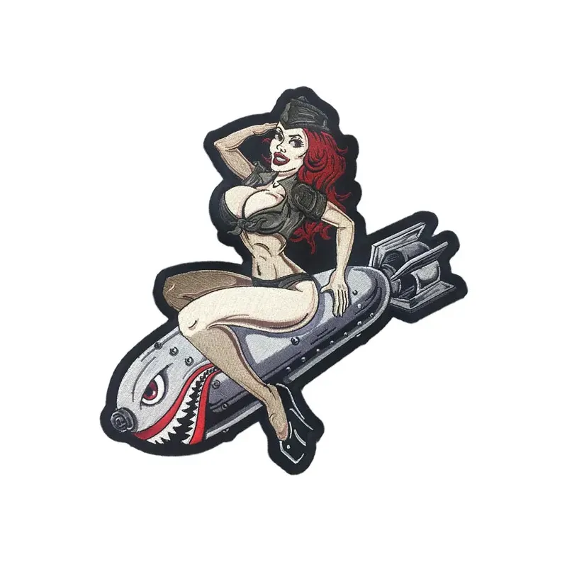 cafe 4 racer - Lethal Threat Bombs away pin up patch - LETHAL THREAT Patch 