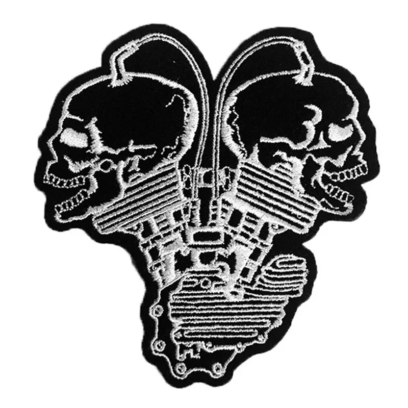 cafe 4 racer - Lethal Threat Skull twin patch - LETHAL THREAT Patch 