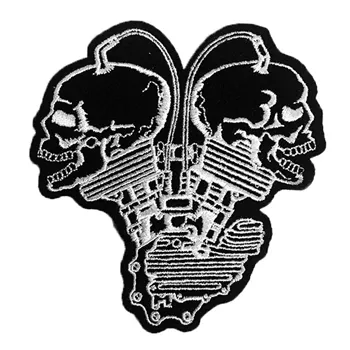 cafe 4 racer - Lethal Threat Skull twin patch - LETHAL THREAT Patch 