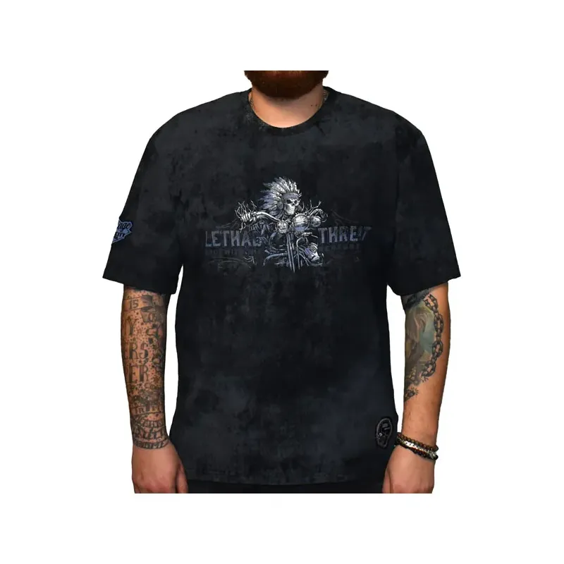 cafe 4 racer - Lethal Threat Run with the Renagades T-shirt - LETHAL THREAT T-Shirts 