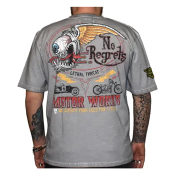 Tričko Smrtiaca hrozba No regrets Motorworks