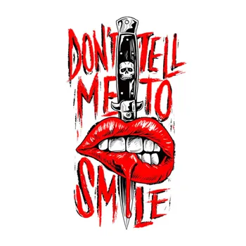 cafe 4 racer - Lethal Threat No smiles sticker - LETHAL THREAT Stickers 
