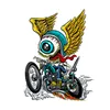 cafe 4 racer - Lethal Threat Fying eyeball biker sticker - LETHAL THREAT Stickers 