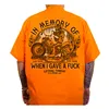 cafe 4 racer - Lethal Threat In Memory work shirt orange - LETHAL THREAT Shirts 