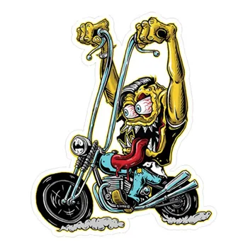 cafe 4 racer - Lethal Threat Biker Monster sticker - LETHAL THREAT Stickers 