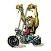 cafe 4 racer - Lethal Threat Biker Monster sticker - LETHAL THREAT Stickers 