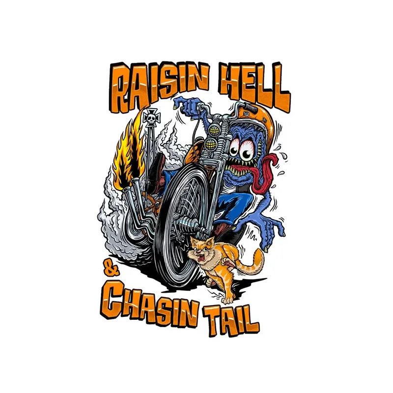 cafe 4 racer - Lethal Threat Chasin Tail sticker - LETHAL THREAT Stickers 