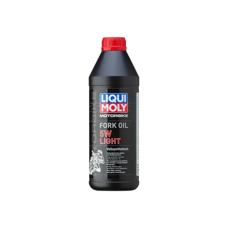 cafe 4 racer - Liqui Moly, vidlicový olej 5W light. 1 liter - Liqui Moly Olej do tlmičov 