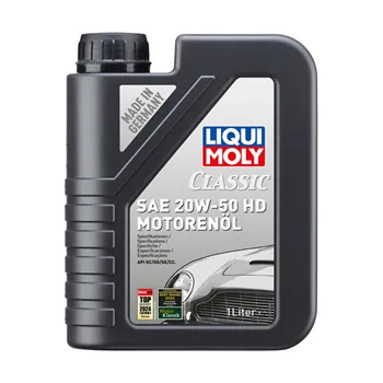 cafe 4 racer - Liqui Moly, HD classic SAE 20W-50 motorový olej. 1 litr - Liqui Moly 4T  