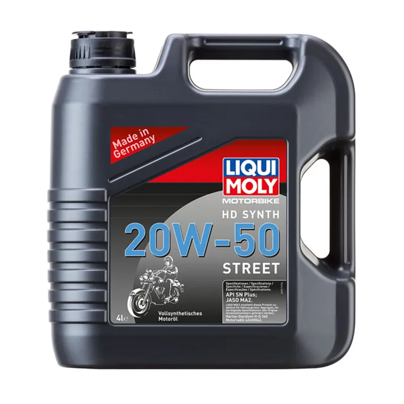 cafe 4 racer - Liqui Moly, HD syntetický motorový olej 20W-50 Street. 4 litry - Liqui Moly 4T 