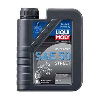 cafe 4 racer - Liqui Moly, klasický motorový olej HD SAE 50 Street. 1 liter - Liqui Moly 4T  