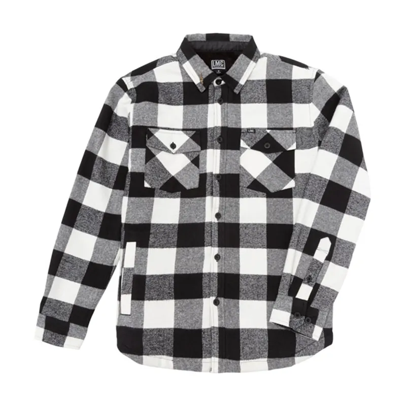 cafe 4 racer - Loser Machine Alcott shirt jacket black/white - Loser Machine Company Shirts 
